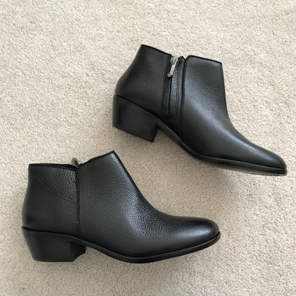 Sam Edelman Shoes - Sam Edelman. Petty Ankle Boot. Black Leather.